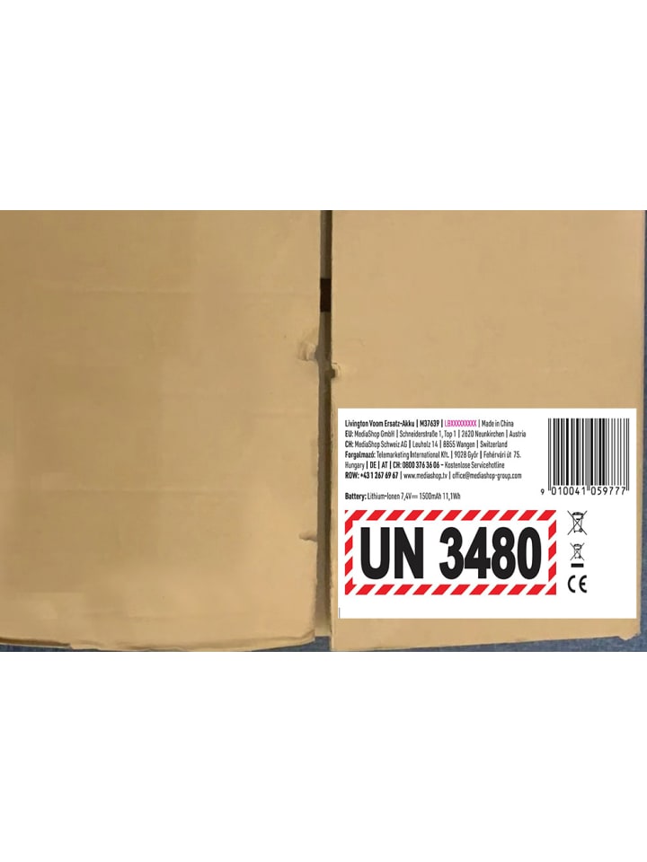 Livington Akku Voom in Schwarz günstig kaufen onesize