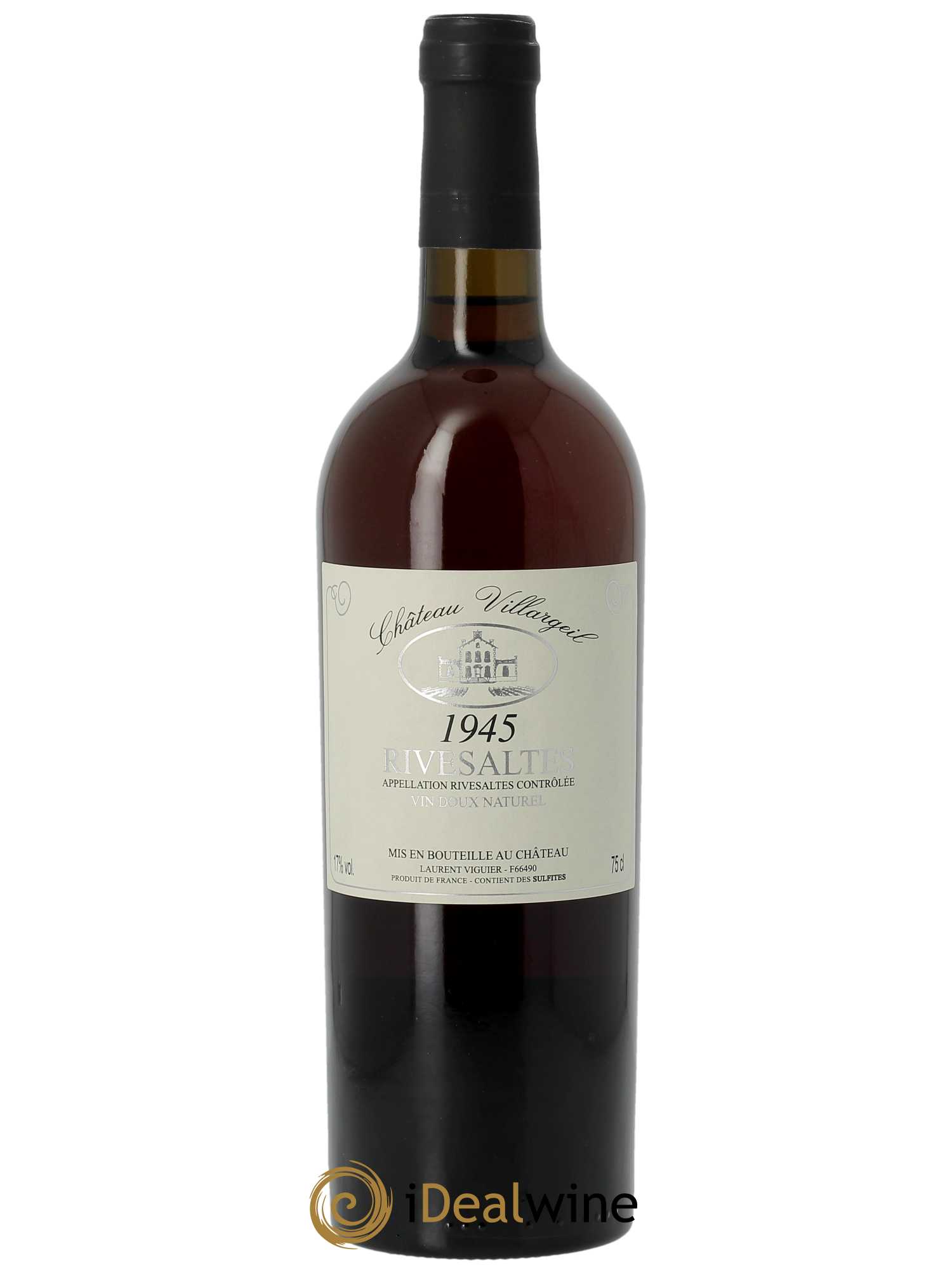 Rivesaltes Château Villargeil  1945 - Lot de 1 Bouteille