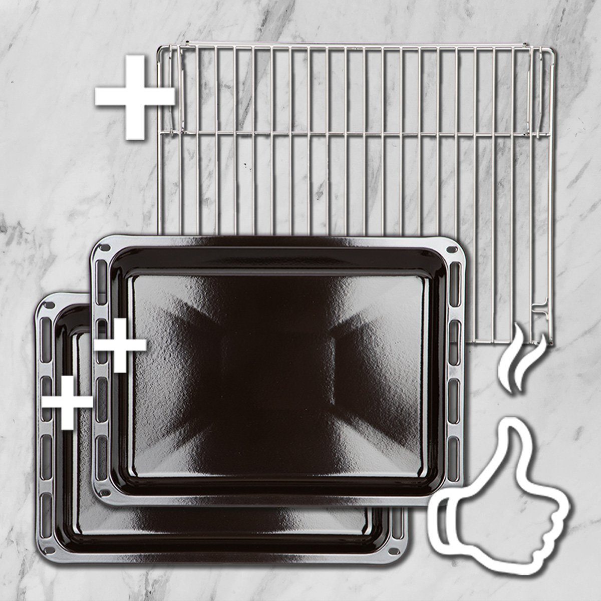 KKT KOLBE Einbaubackofen Backofen Elektroherd BO8810SS, DampfClean, 60cm / 70 l / 3kW / Heißluft / Grill-/Brat-System / Teleskopauszüge