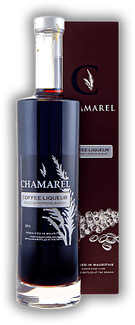Chamarel Coffee Liqueur Chamarel Coffee Liqueur Feiner Likör aus Premium Rum und Kaffeebohnen. 0,5	 Liter - Vol 35%