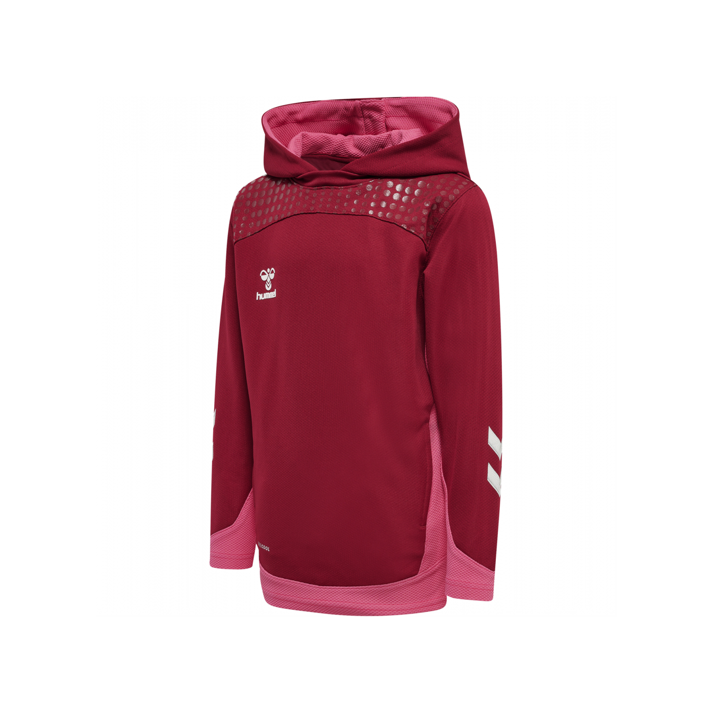 Hummel hmlLEAD Poly Hoody Kids Rot F3584