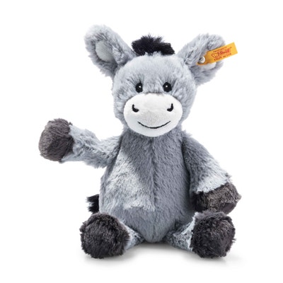 Soft Cuddly Friends Dinkie Esel, 20 cm, hellgrau
