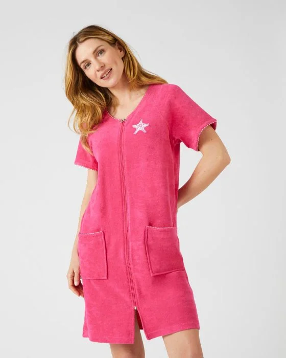 Robe de détente zippée