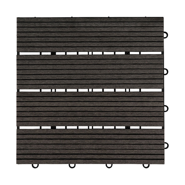 WPC-Holzfliesen BAVARO, 3m²-Paket, anthrazit