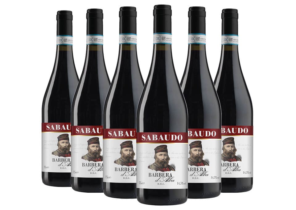 Barbera d'Alba DOC 2021 Sabaudo 6 bouteilles de 0,75 ℓ