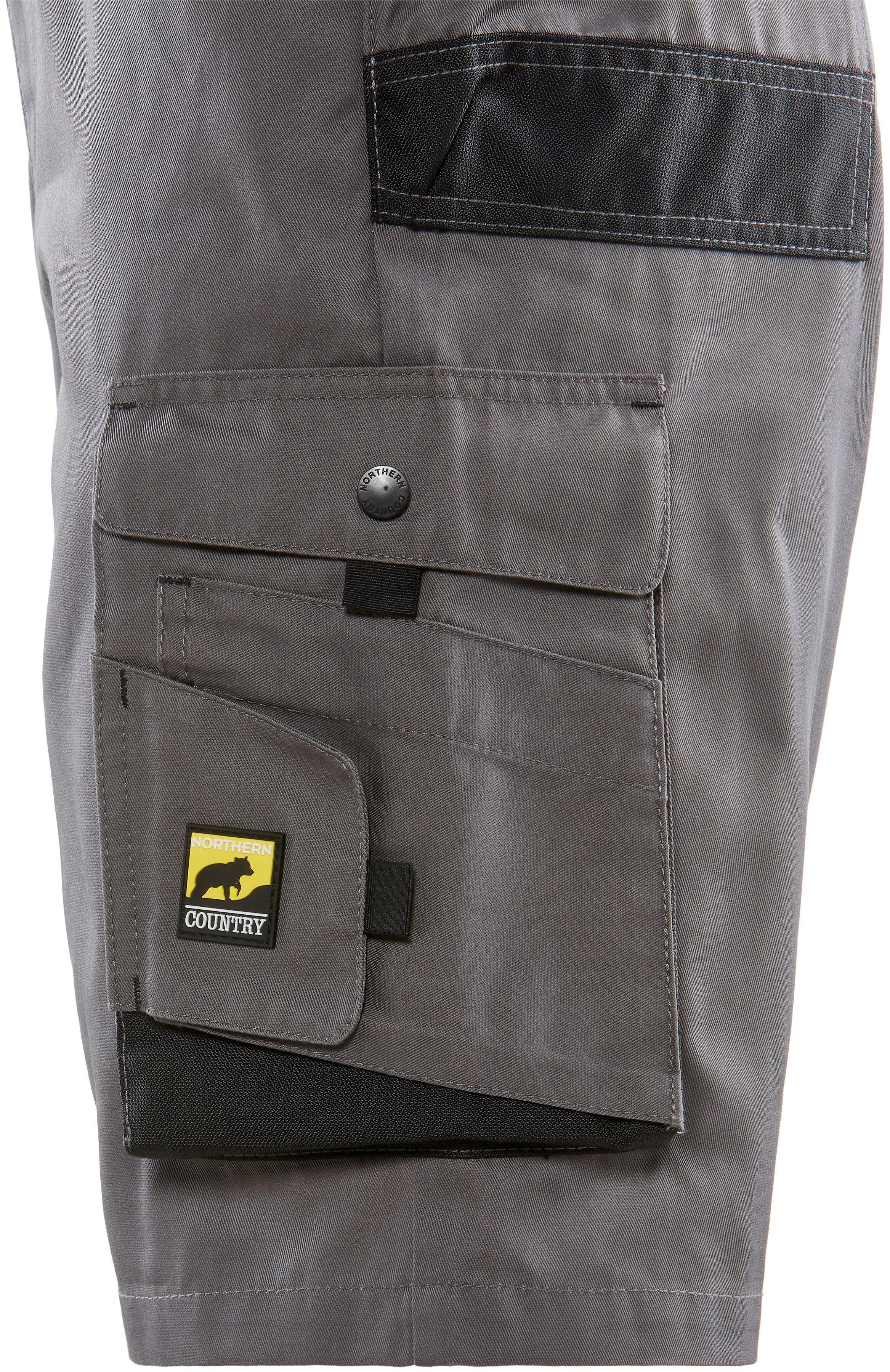 Northern Country Arbeitsshorts worker light (langlebig durch 3-fach Innenbeinnaht) mit Cordura®-Verstärkungen, 8 praktische Taschen, elastischer Bund