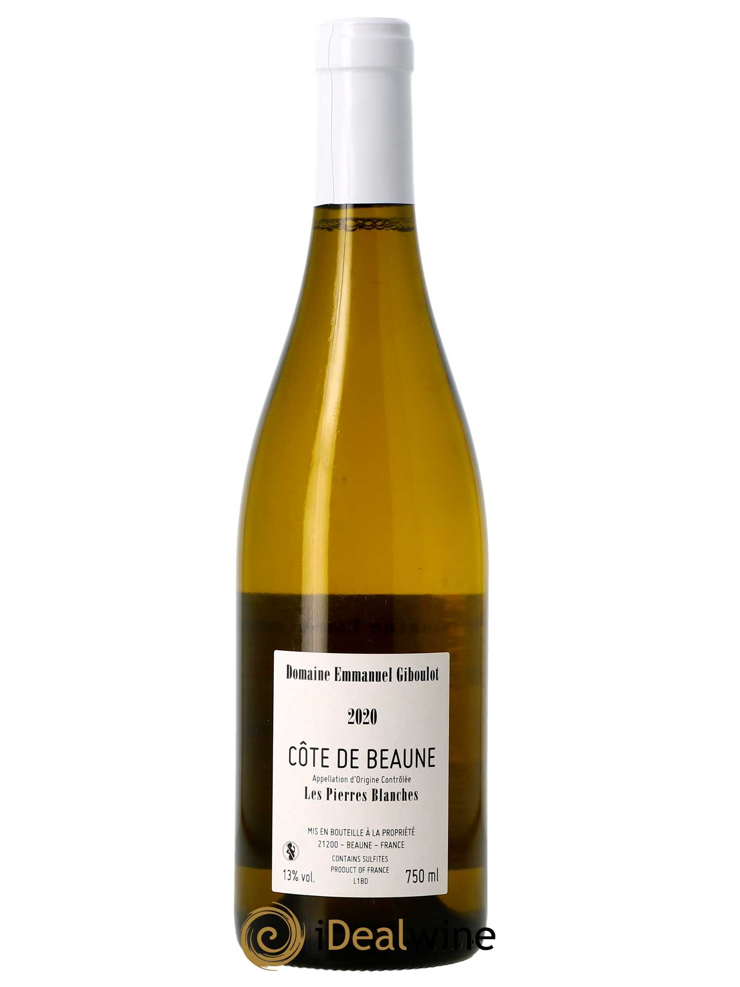 Côte de Beaune Les Pierres blanches Emmanuel Giboulot (Domaine)  2020 - Lot de 1 Bouteille
