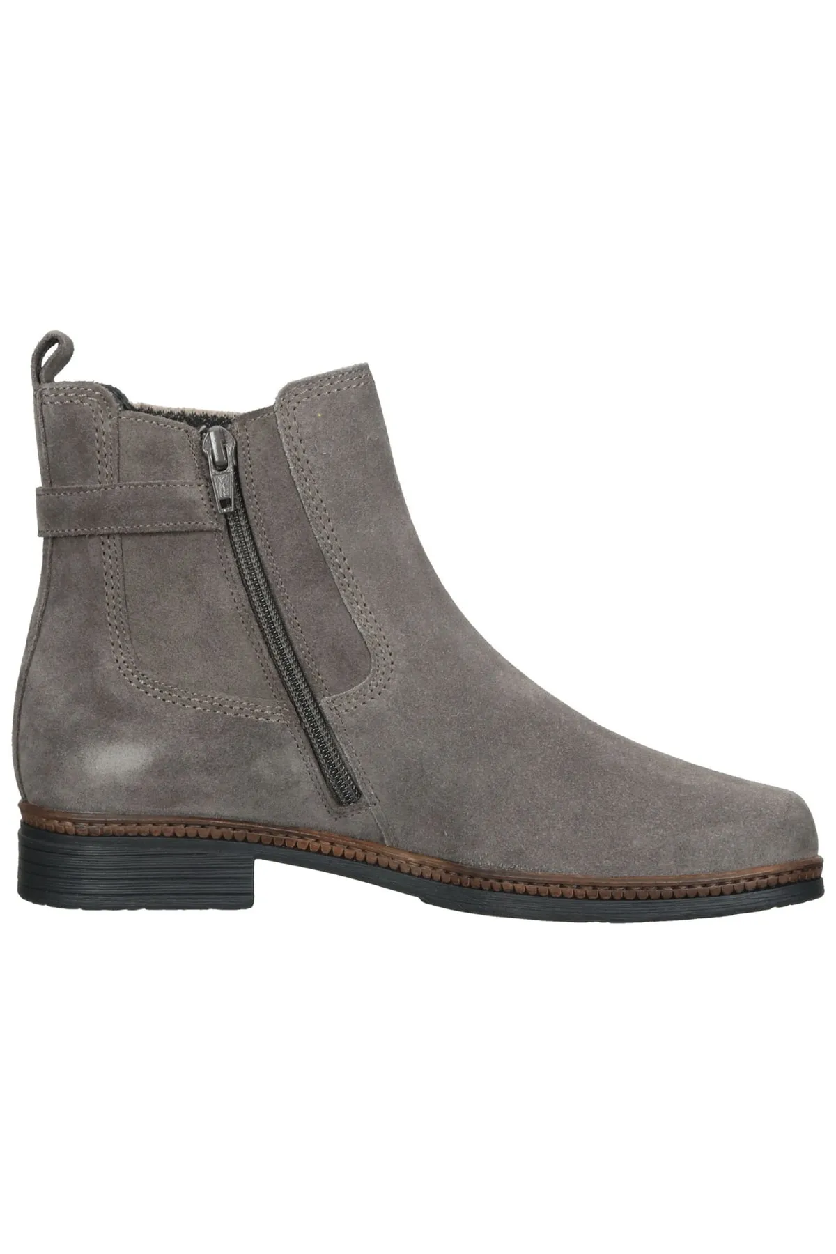 GABOR  Stiefelette - Grau - Blockabsatz