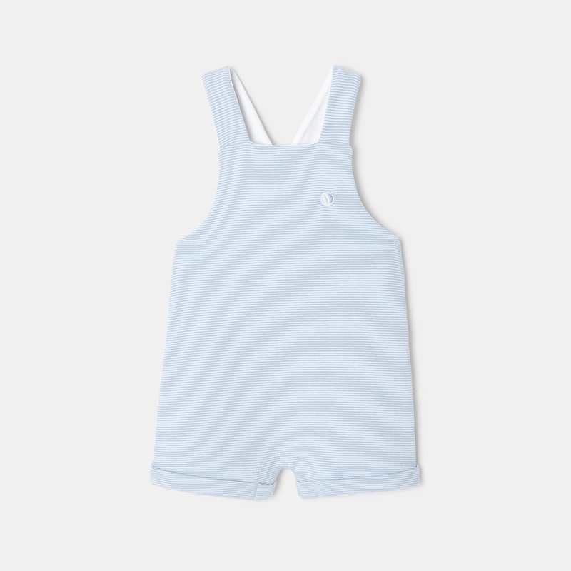 Ensemble bébé en jersey et molleton de coton bio bleu Absorba
