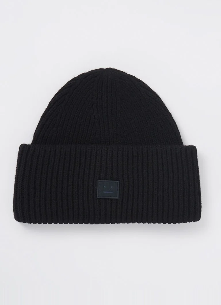 Prążkowana wełniana czapka Acne Studios