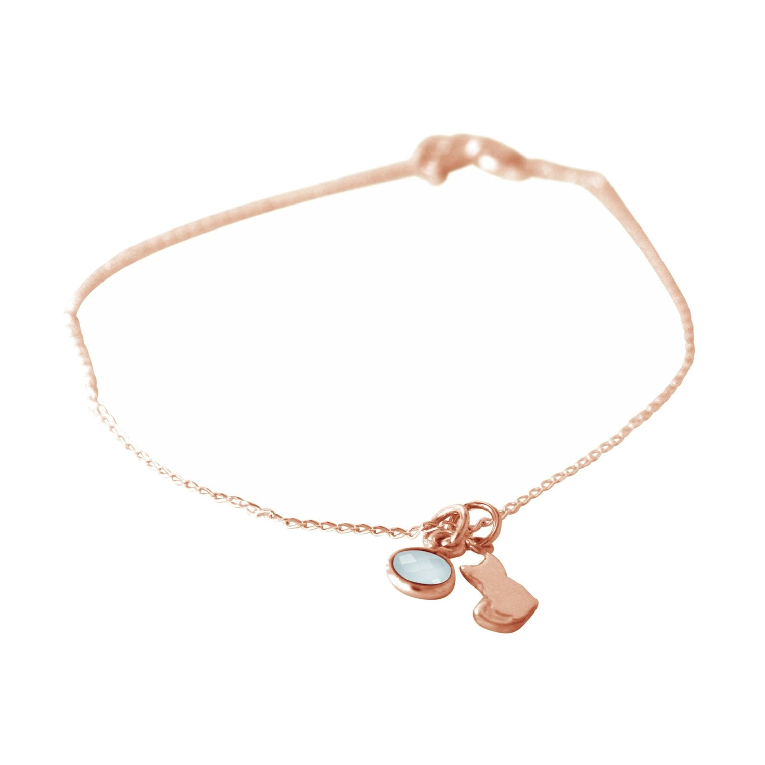 Armband 'Katze Chalcedon'