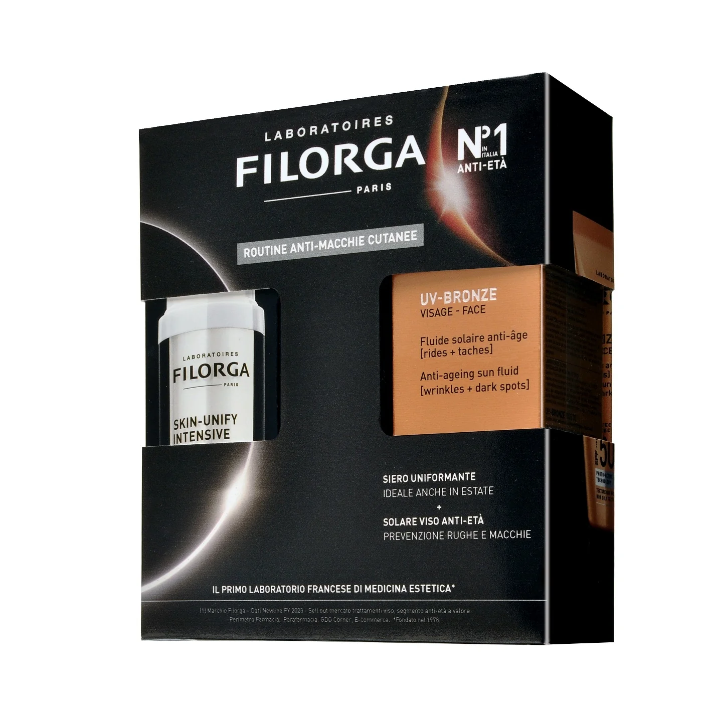 Set de cuidado solar Skin-Unify Intensive + UV Bronze Face SPF50+ - Set de protección solar, Set antiimperfecciones