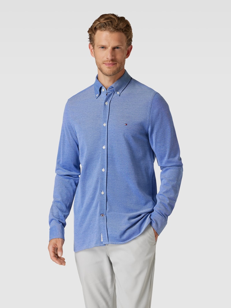 Freizeithemd mit Button-Down-Kragen in royalblau