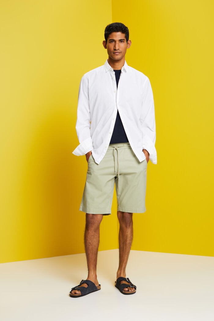 Shorts aus Baumwolltwill