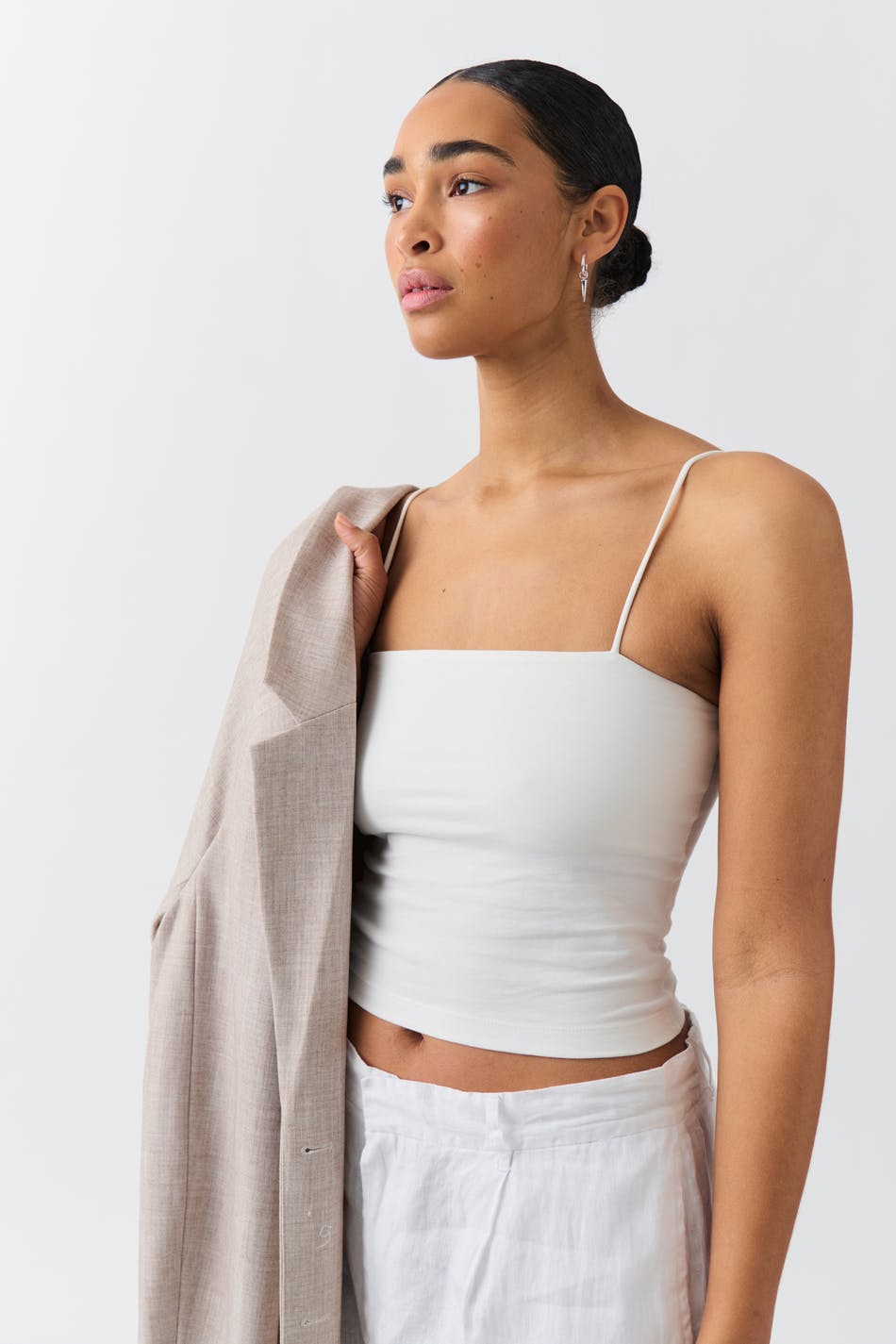 Spaghetti strap singlet