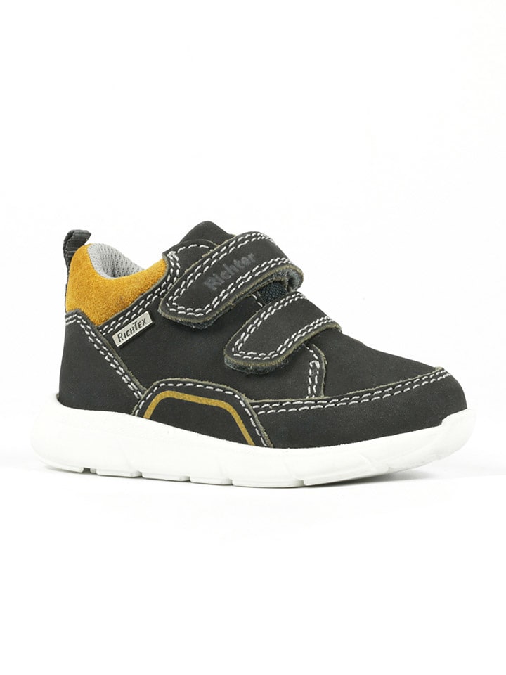 Richter Shoes Leder-Sneakers in Khaki günstig kaufen