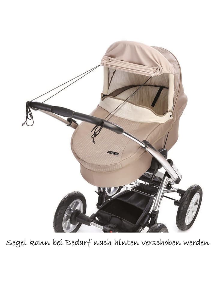 DIAGO Sonnensegel Mikrofaser für Kinderwagen 50  - Beige in beige günstig kaufen onesize
