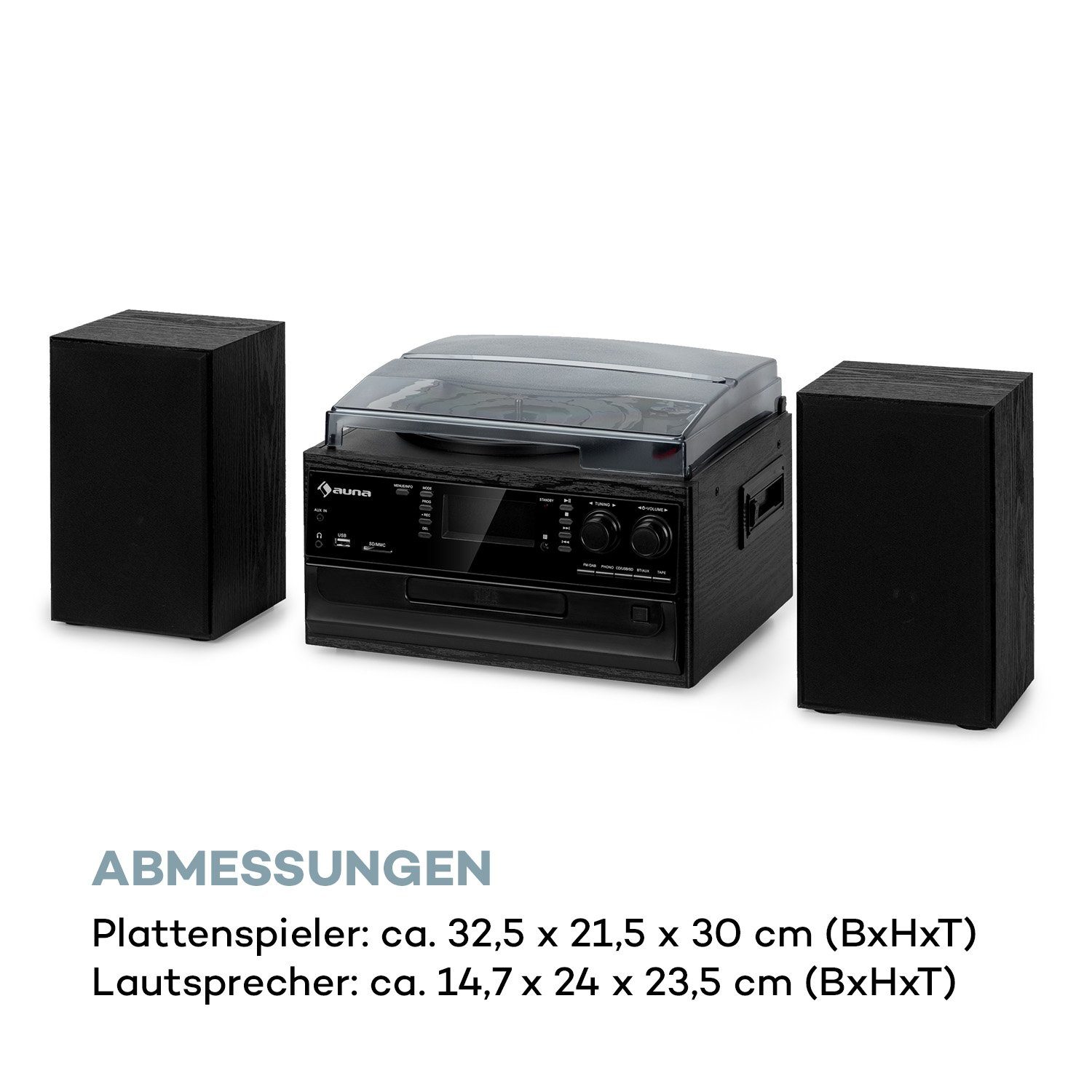 Auna Oakland DAB Plus Stereoanlage (FM und DAB+ Radiotuner)