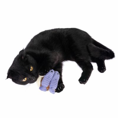 TIAKI Katzenspielzeug Strick-Sardinen mit Katzenminze