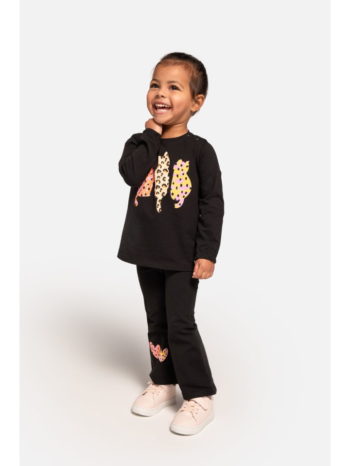 Coccodrillo T-shirt mit langen Ärmeln in schwarz günstig kaufen
