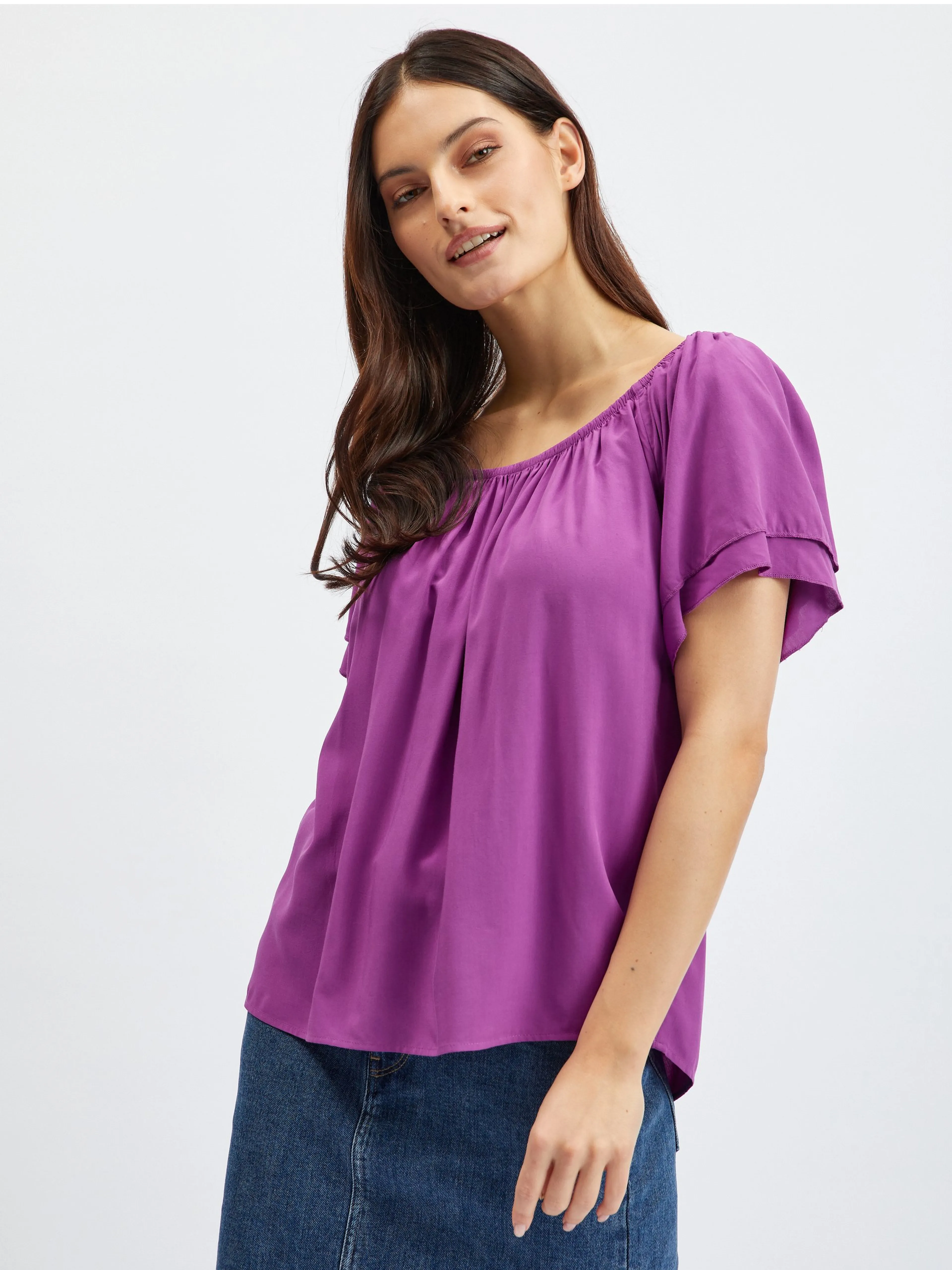 Lila Damenbluse ORSAY