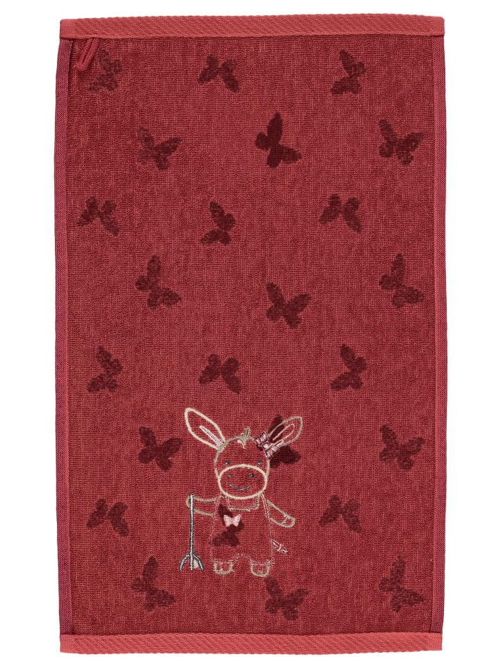 Sterntaler Kinderhandtuch 2er-Pack ESEL Emmily in dunkelrot günstig kaufen onesize