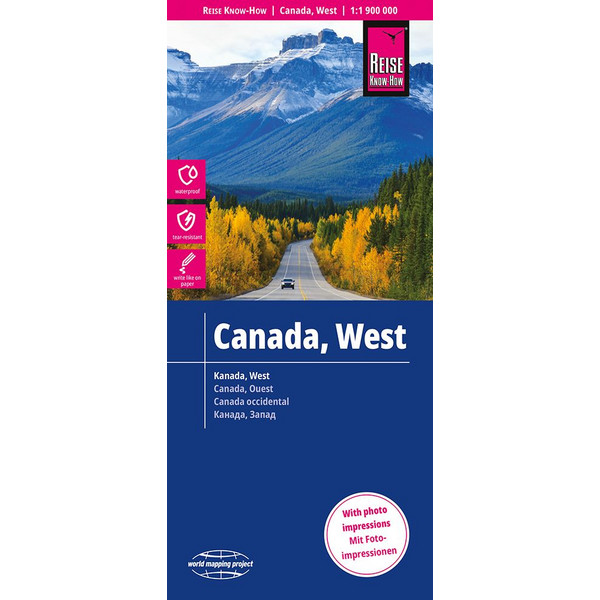 RKH WMP KANADA WEST 1:1.900.000 - Straßenkarte