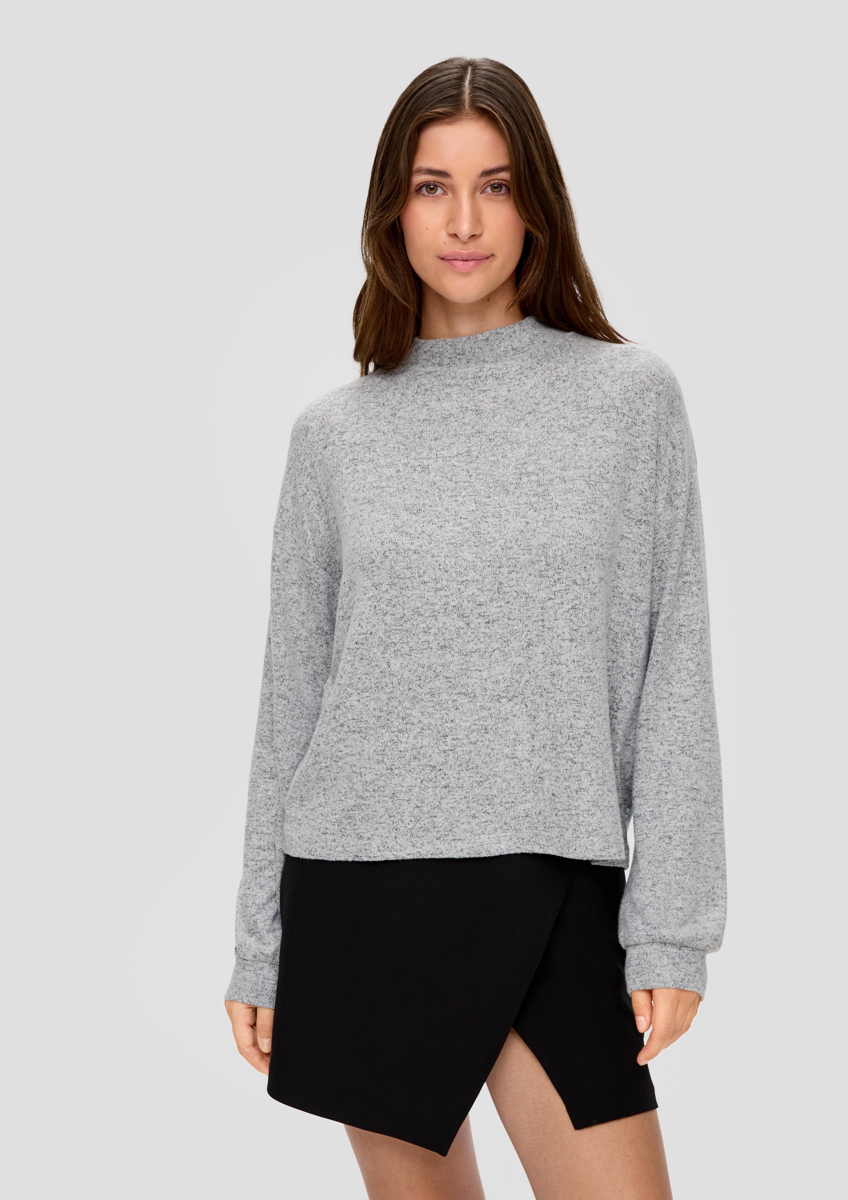 Aufgerautes Longsleeve aus Viskosestretch  2135412-9400