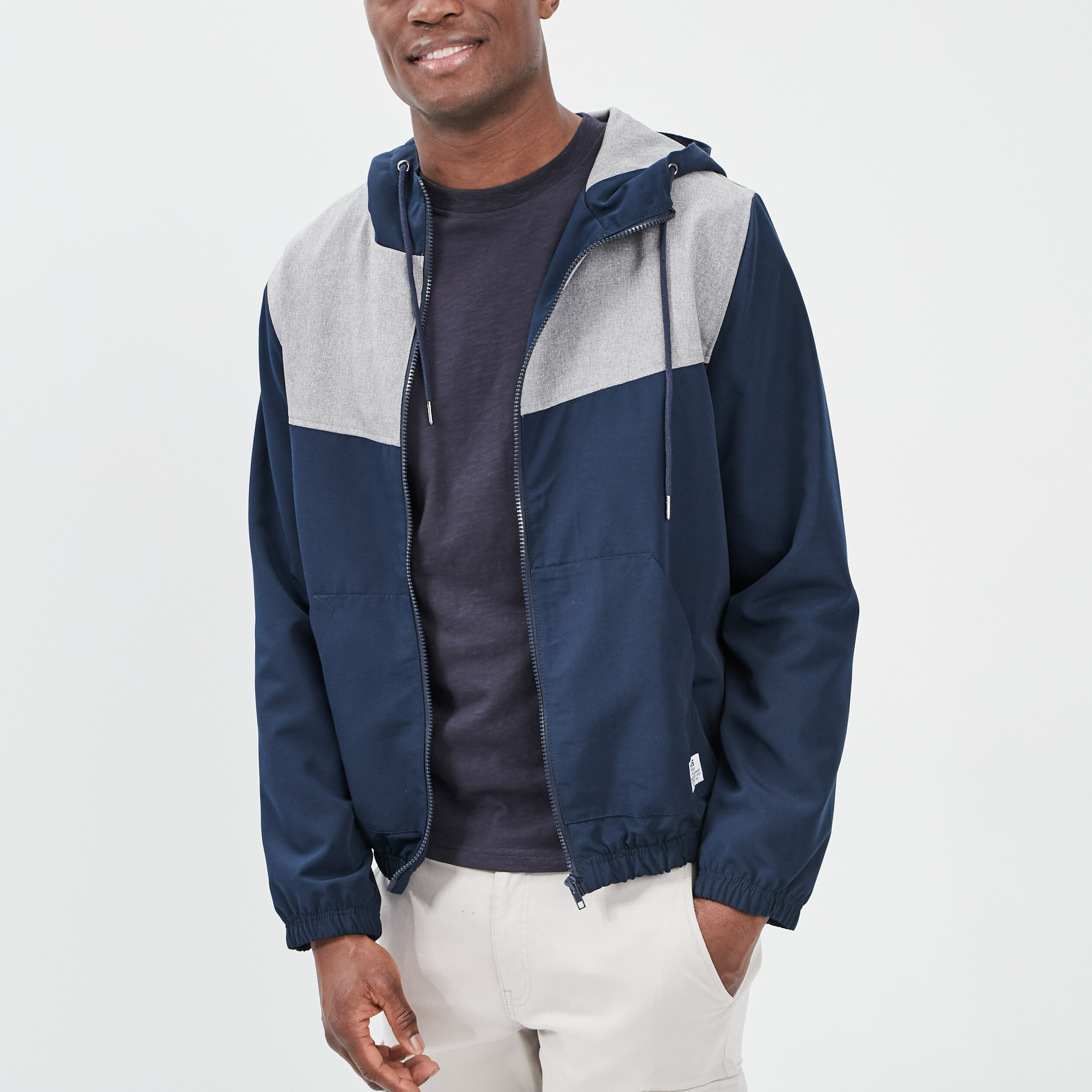 Veste à capuche Creeks bleu marine homme | La Halle
