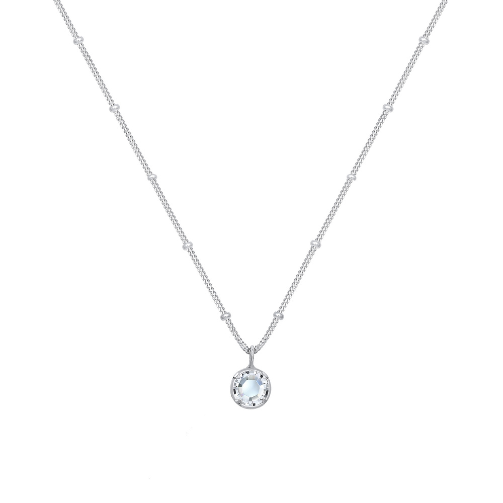 Elli Elli Collier Femme Pendentif Élégant avec Cristaux en Argent Sterling 925 collier