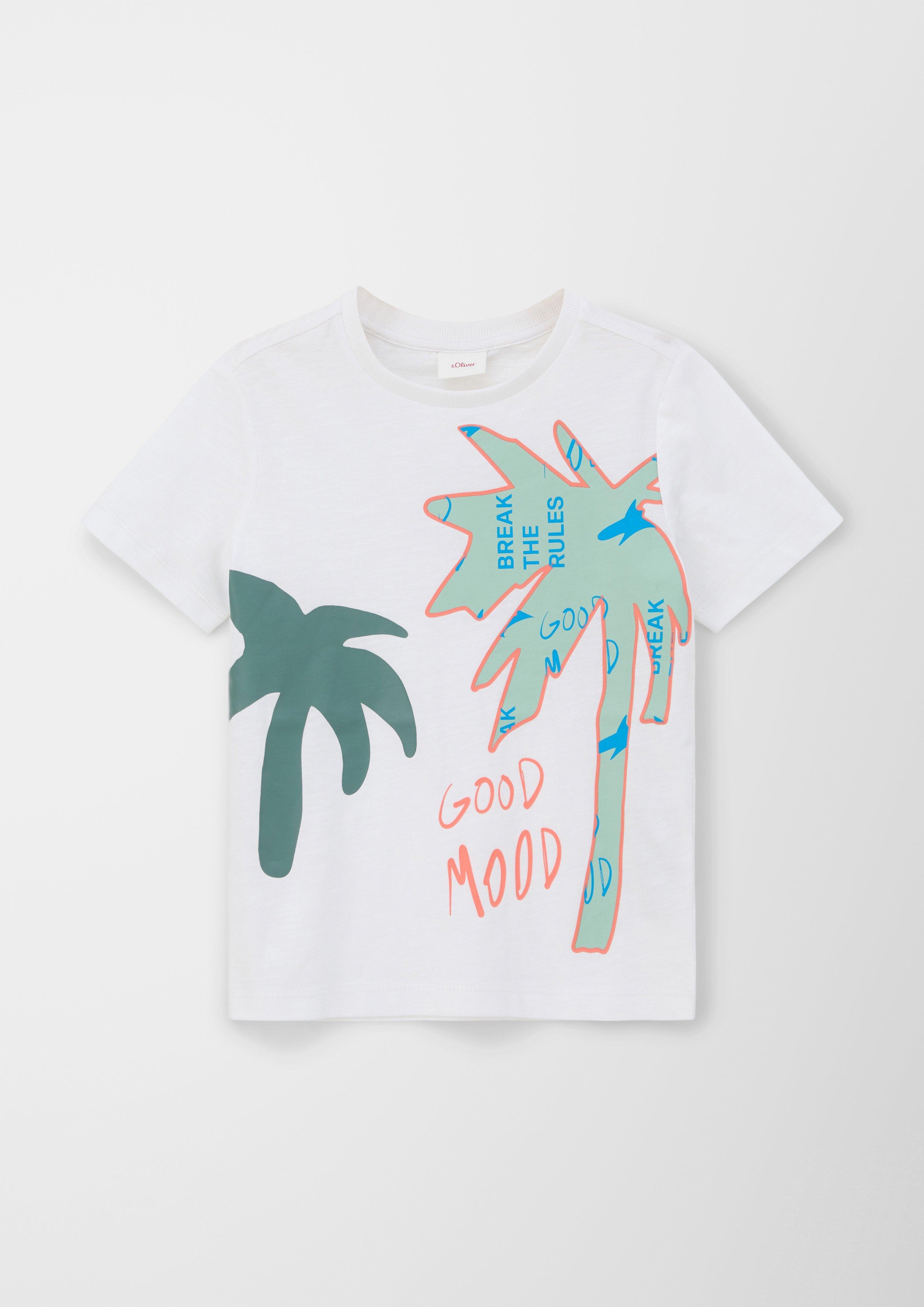 Baumwollshirt mit Print  2130690-0100