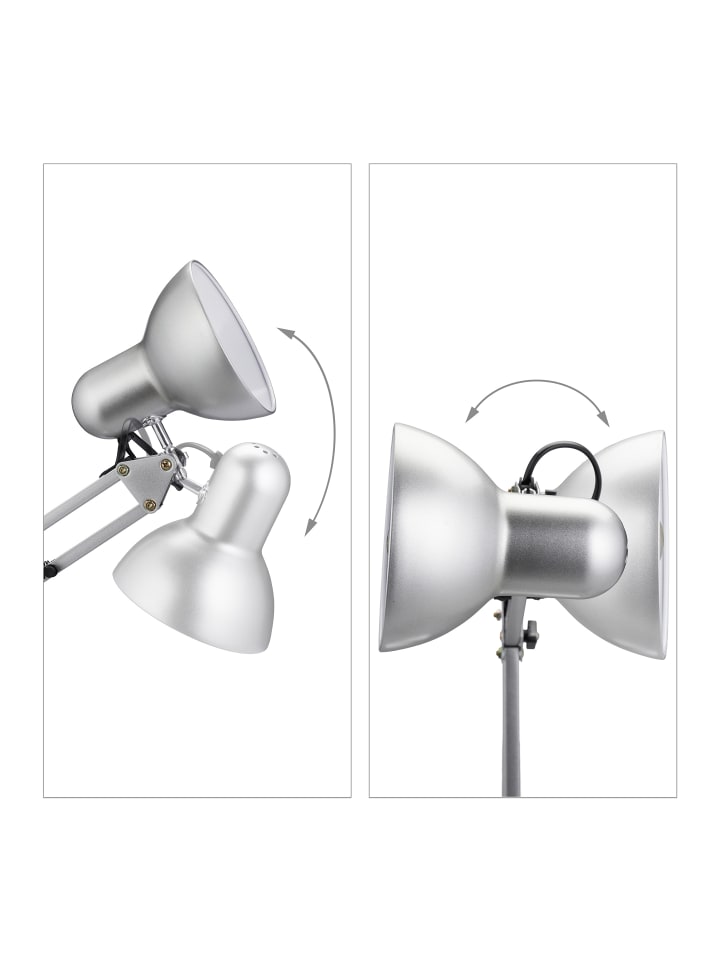 relaxdays Schreibtischlampe in Silber günstig kaufen onesize