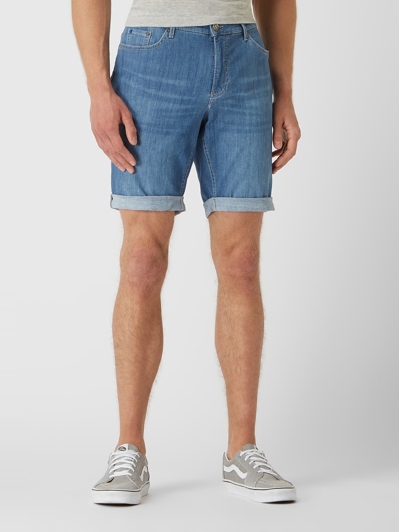 Modern Fit Jeansshorts mit Stretch-Anteil Modell 'Buck' in hellblau