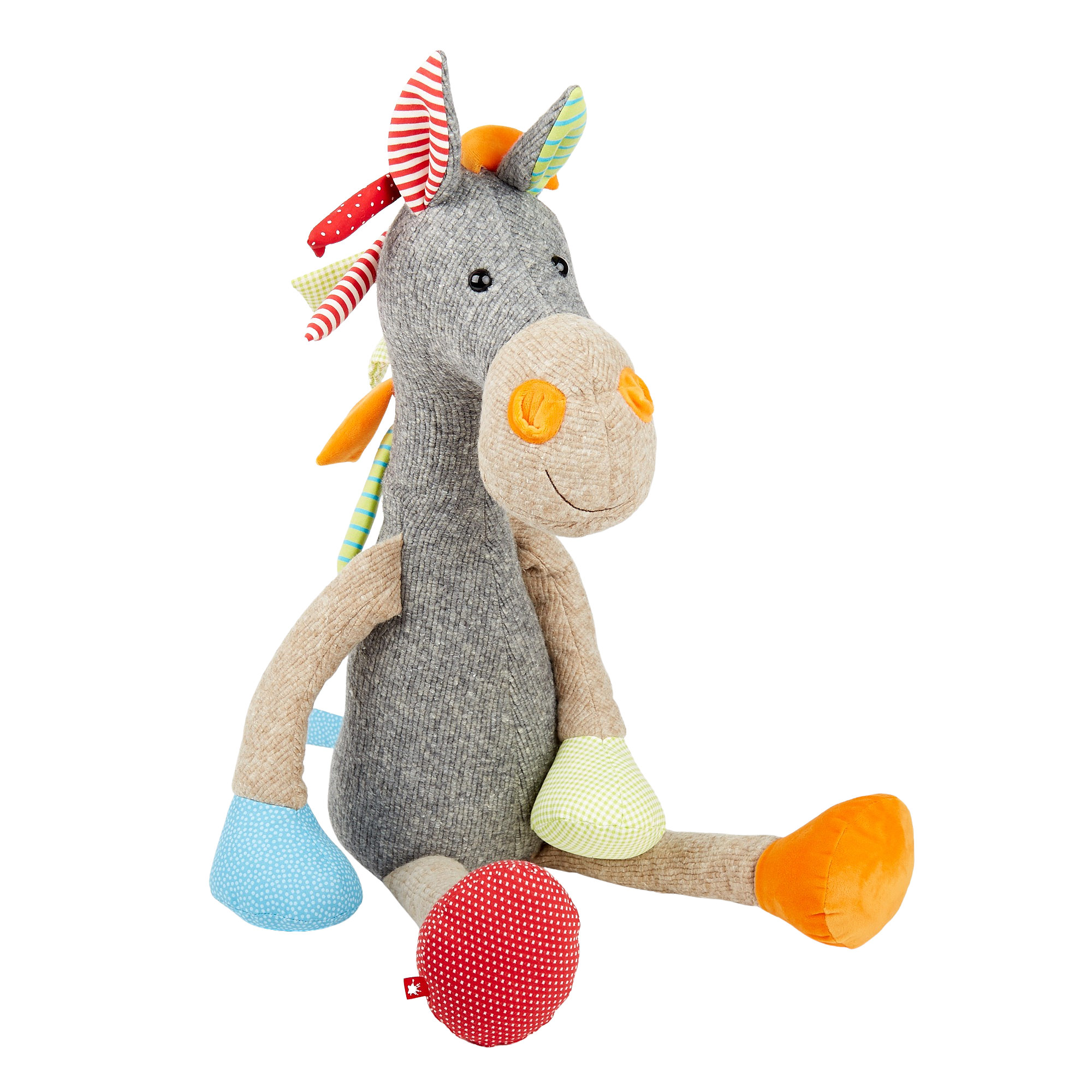 XXL Kuscheltier Pferd im Patchworkstyle