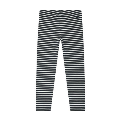 Set Leggings + T-Shirt langarm, dunkelblau für Mädchen