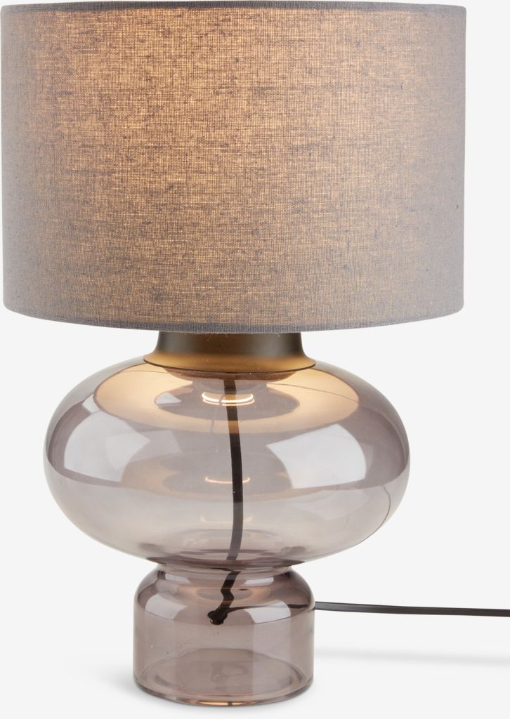 EDMUND EDMUND bordlampe Ø25xH38cm grå