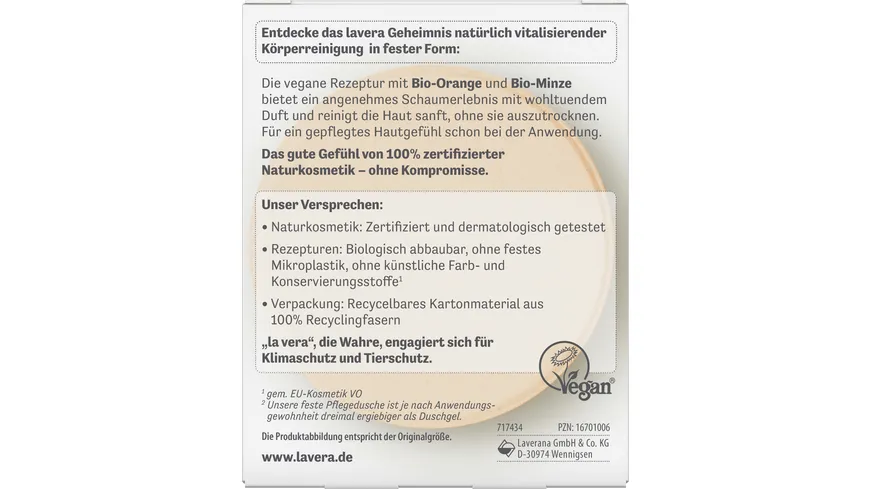 lavera Feste Pflegedusche High Vitality 50 g
