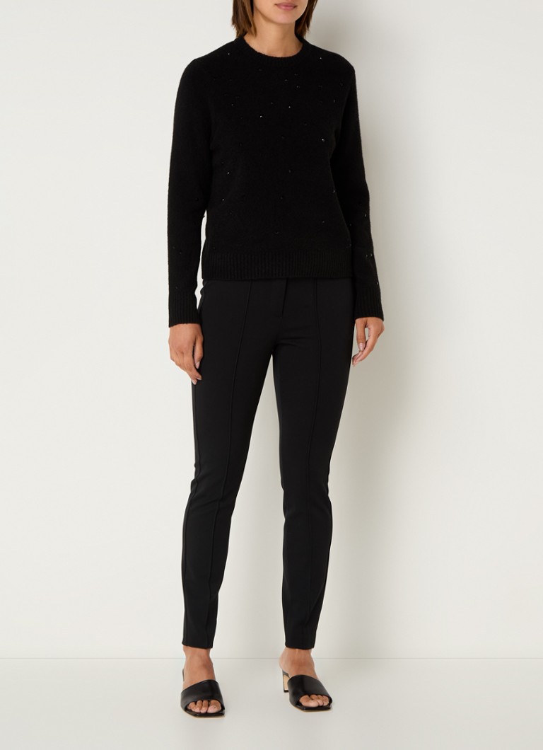 Sweter Taifun z cienkiej dzianiny z kryształkami