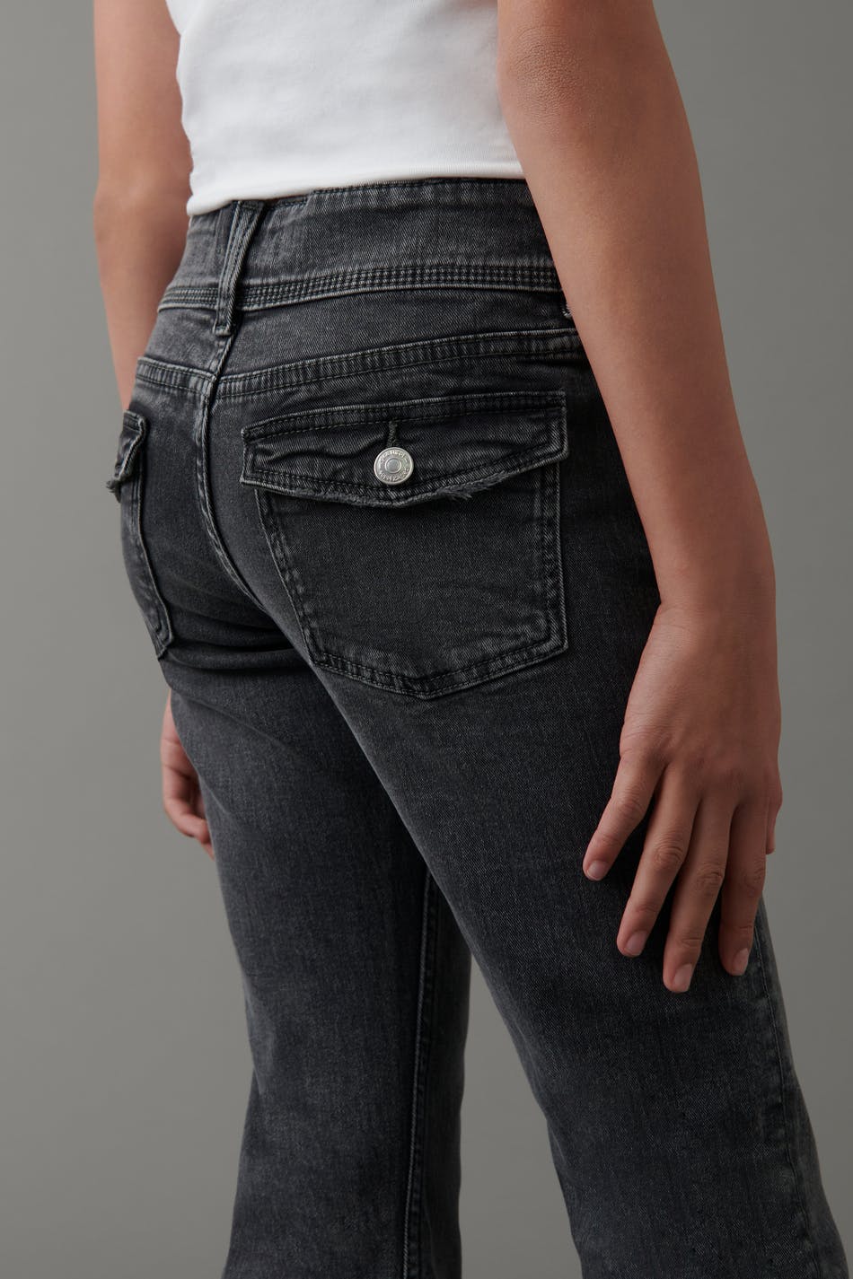 Low waist flare jeans