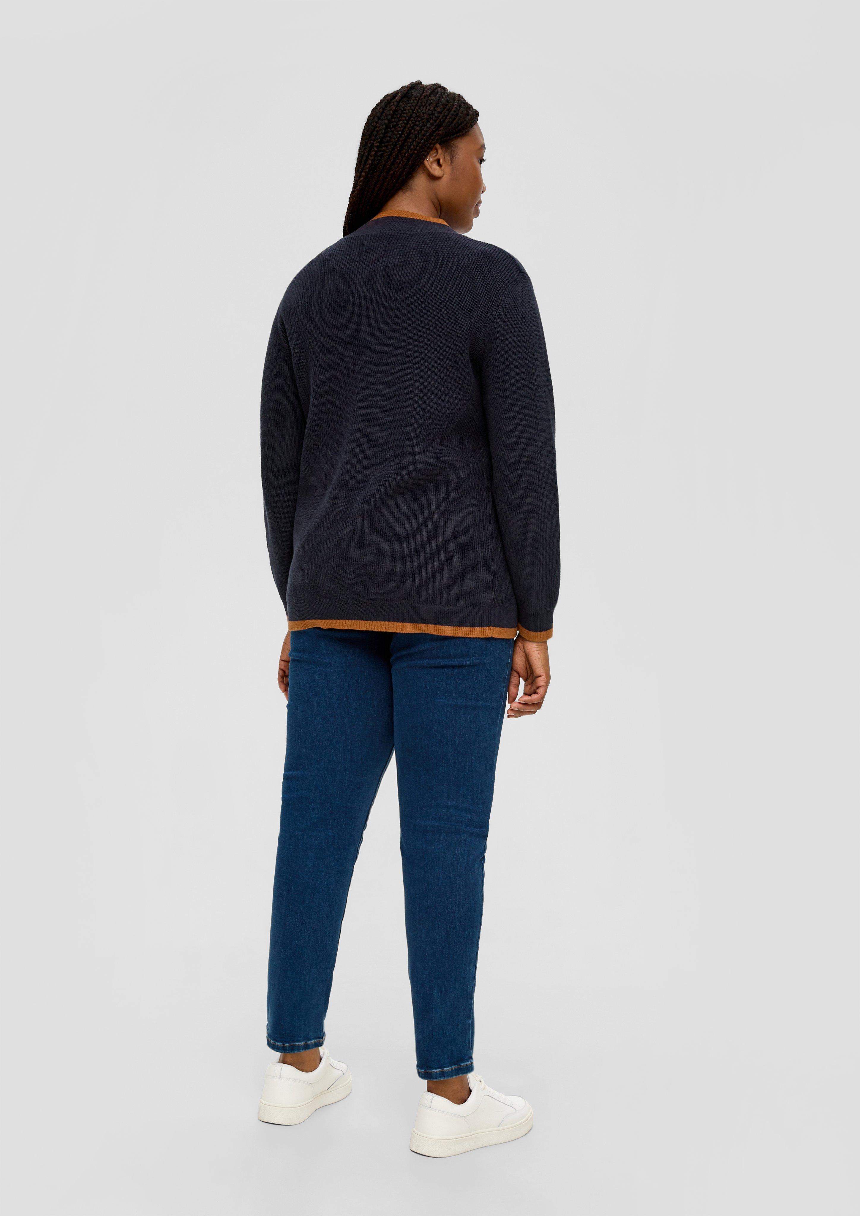 Strickjacke mit Rippstruktur  2136530-5959