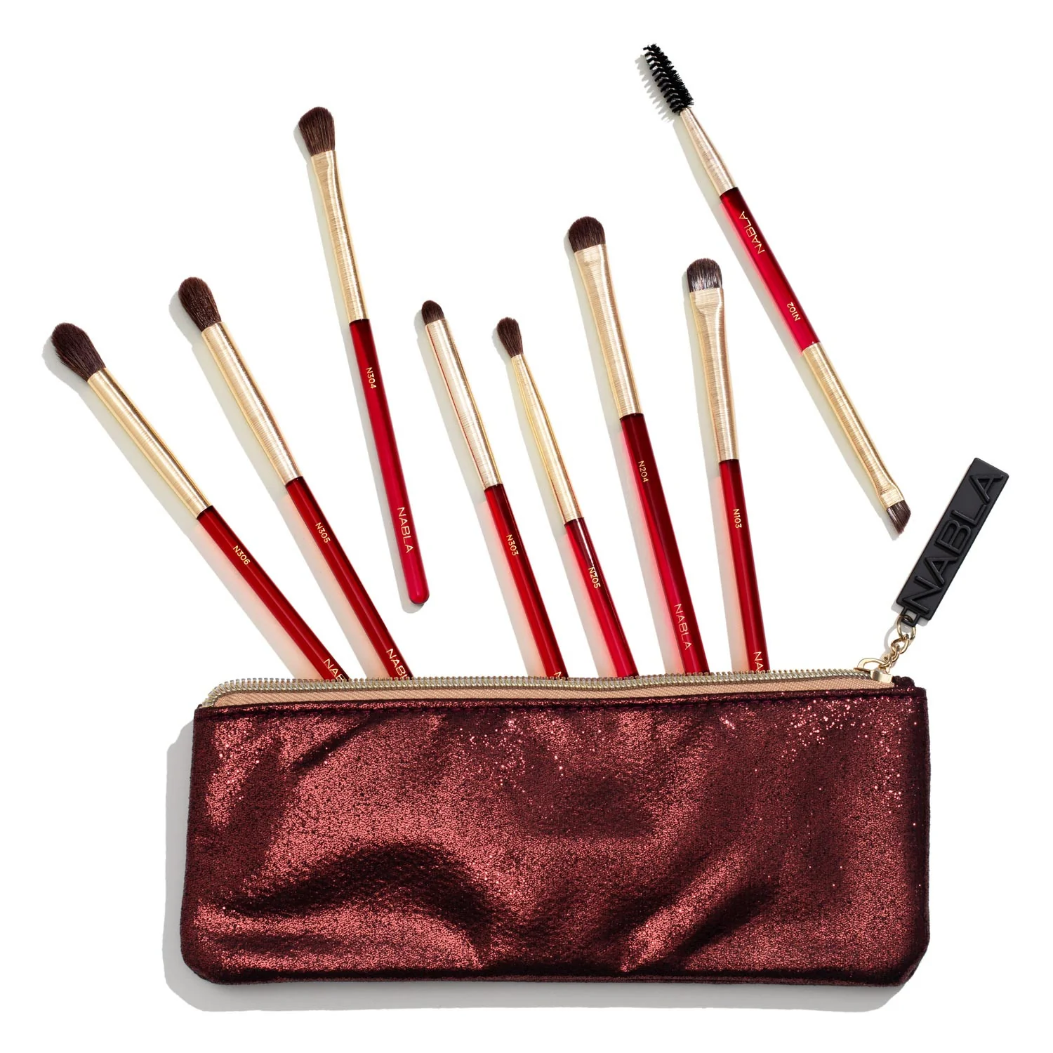 Conjunto completo de pincéis para olhos Ruby - Pincel de maquiagem, pincéis