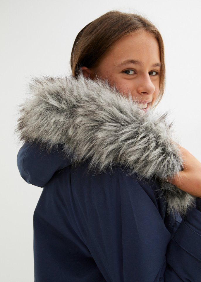 Mädchen Winter Parka mit Fell