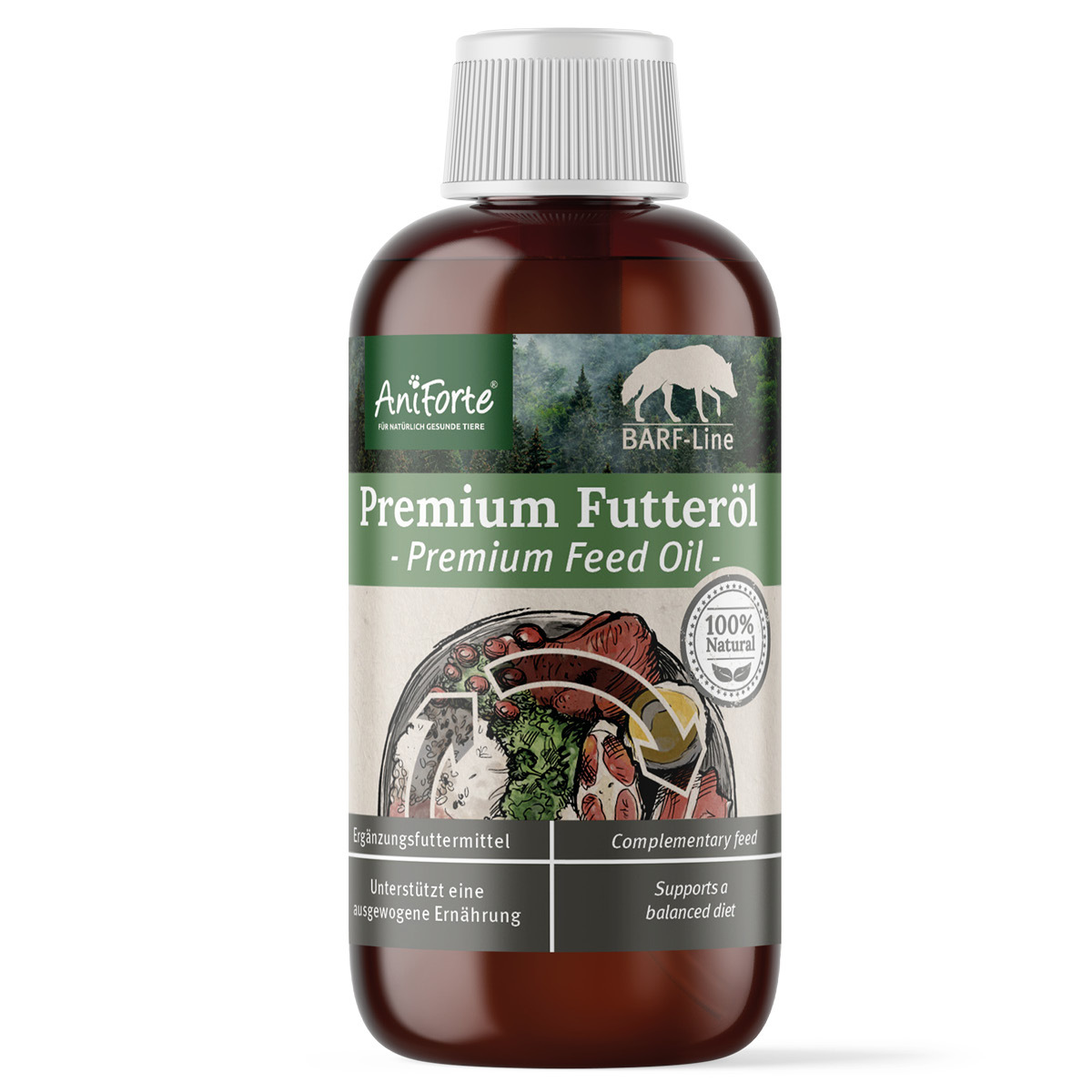 Aniforte Ergänzungsfutter & Aufzucht Aniforte Futteröl Premium BARF-Line 250ml