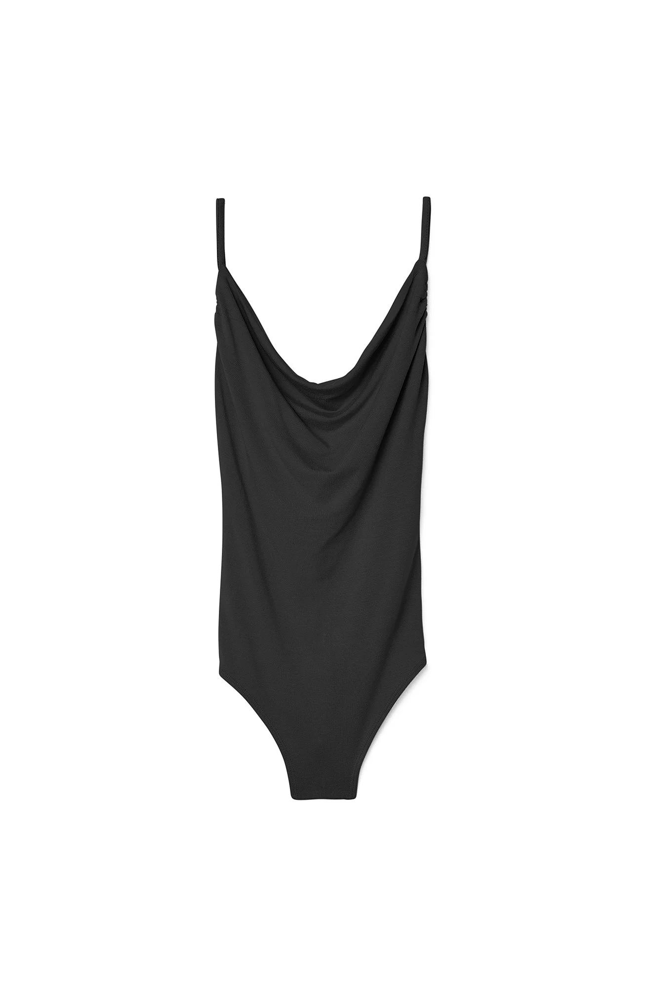 Jersey-Wasserfall-Bodysuit