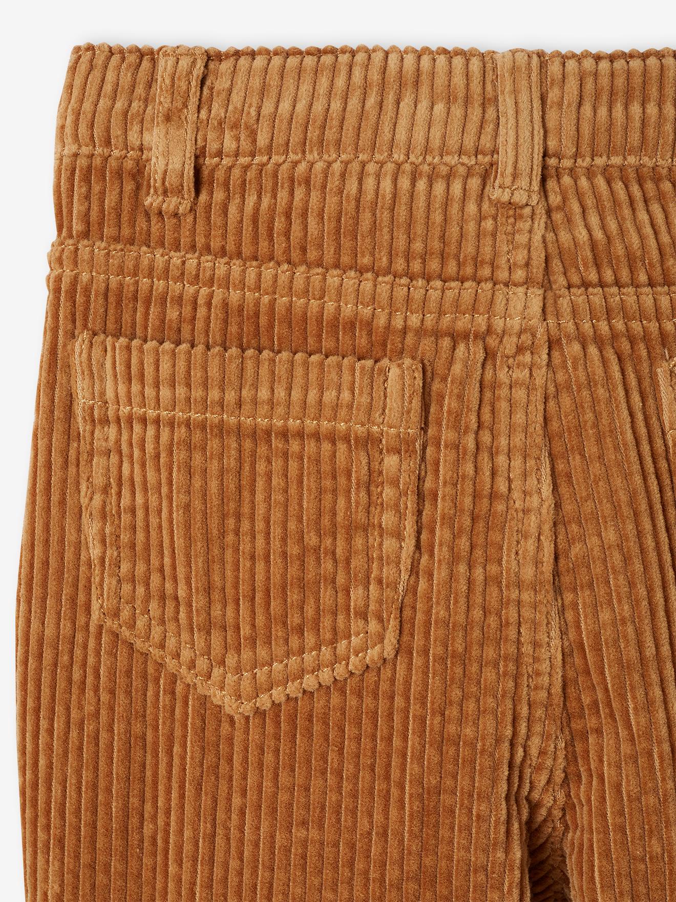 Vertbaudet Mädchen Mom-Fit-Cordhose, Hüftweite SLIM - camel