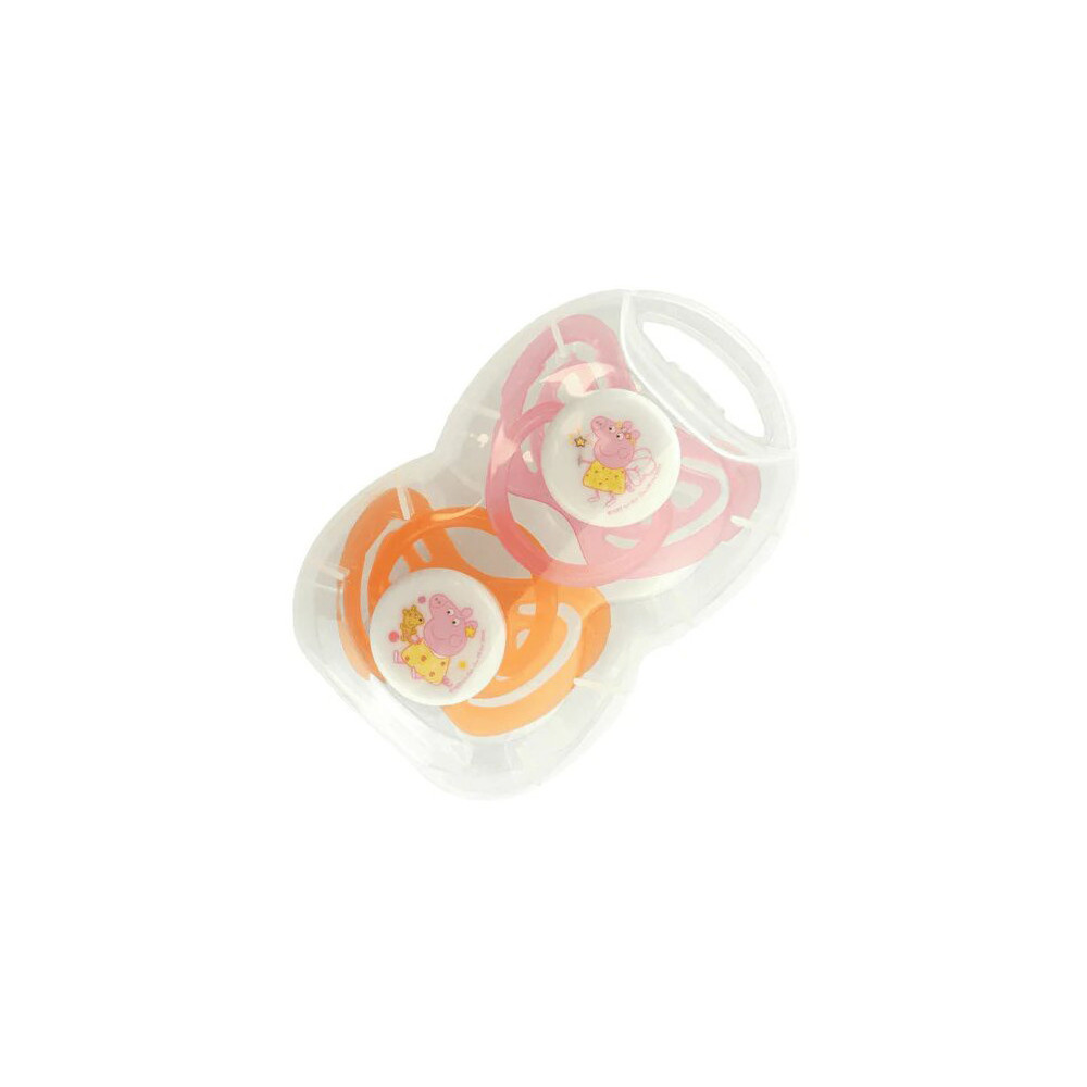Peppa Pig Sucettes en Silicone Avec Étui de Stérilisation Peppa Pig