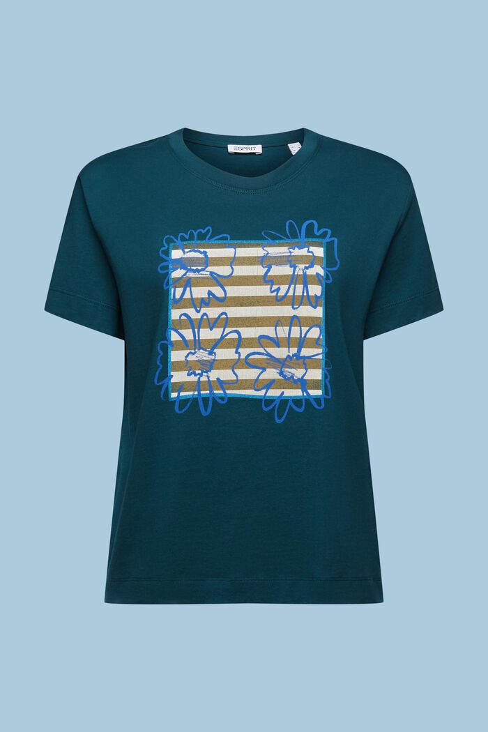 Baumwoll-T-Shirt mit Print