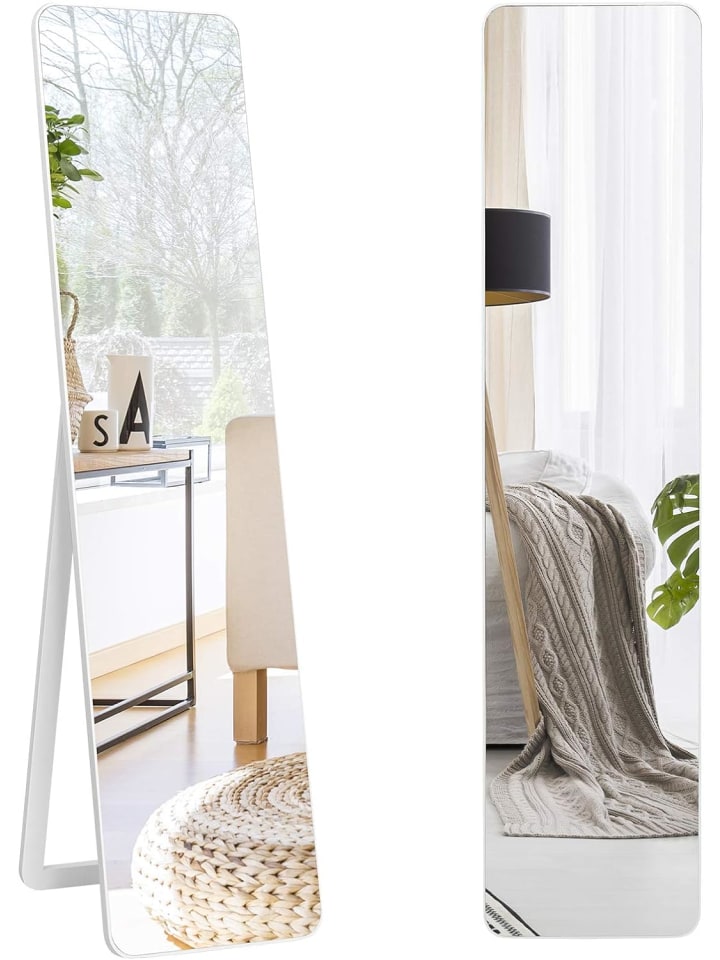 COSTWAY 2 in 1 Ganzkörperspiegel in Weiß günstig kaufen 160 cm