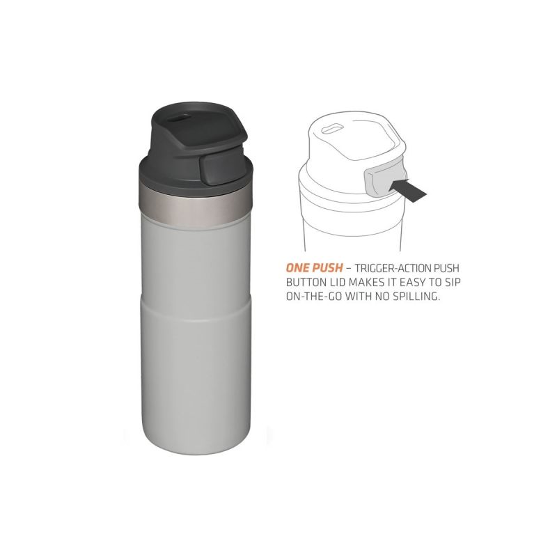 Stanley Classic Trigger-Action Travel MUG 12oz \/350ml Ash