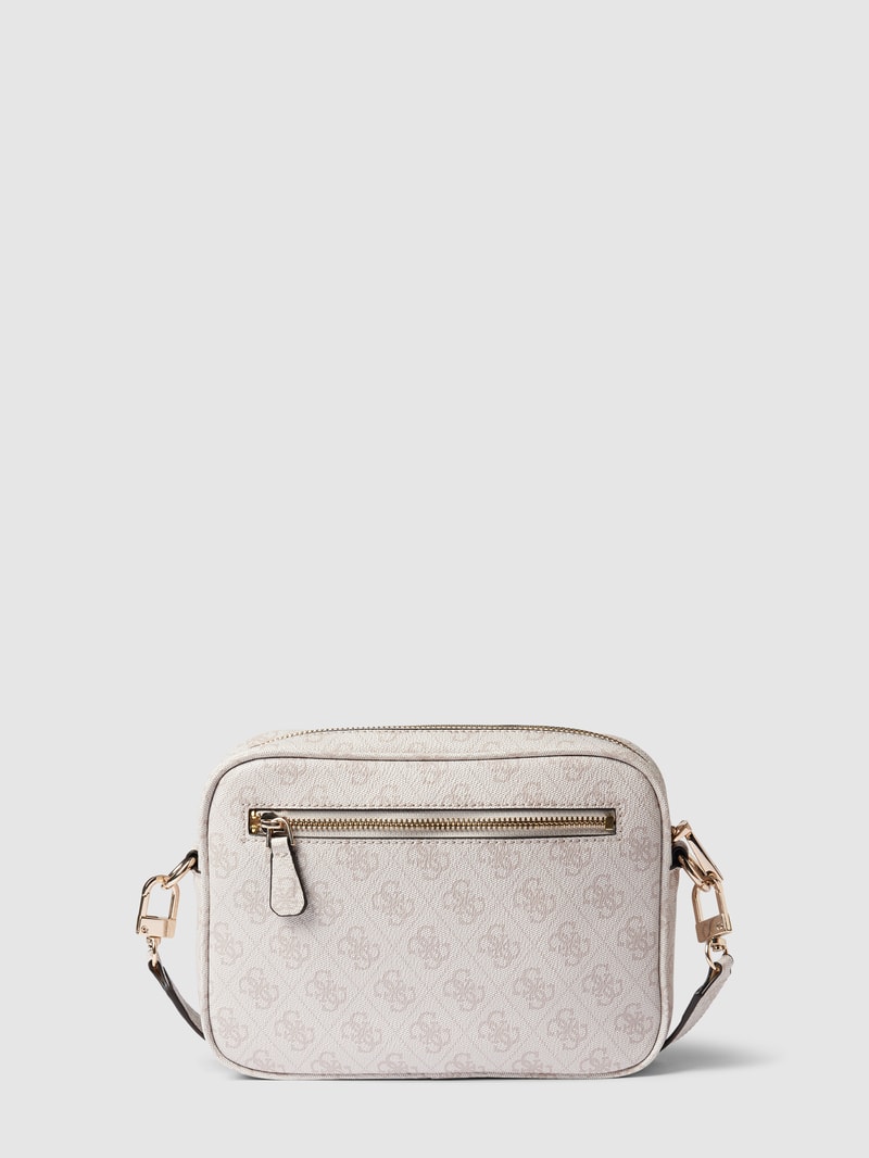Camera Bag mit Allover-Logo Modell 'MERIDIAN' in hellrosa
